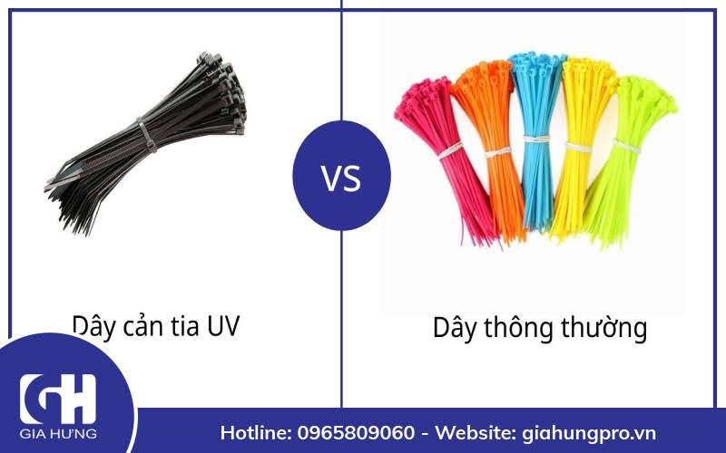 Phân biệt dây rút nhựa ngoài trời và dây rút nhựa thông thường Phân biệt dây rút nhựa ngoài trời và dây rút nhựa thông thường